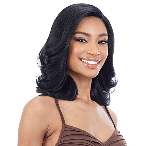 Product Cover Freetress Equal Synthetic 5 Inch Lace Part Wig - NATURAL SET (L) (1 Jet Black)