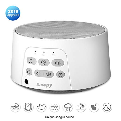 Product Cover Sawpy White Noise Machine, Portable Sound Machine for Sleeping & Relaxation, 24 Soothing HiFi Fidelity Nature Sound, timed Off, Sleep Therapy Sound Machine for Kids and Adults