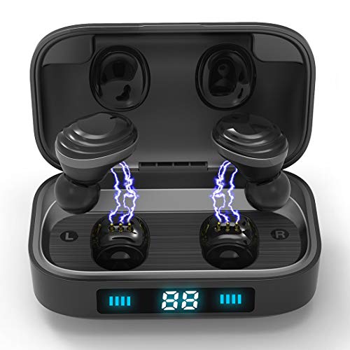 Product Cover Wireless Earbuds Bluetooth 5.0 in-Ear Headphones LED Display TWS Earphones with 2000mAh Power Case for Box and Earbuds 110H Playtime IPX7