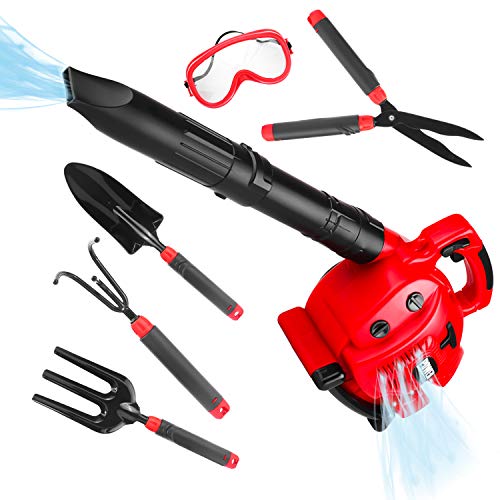Product Cover Kids Leaf Blower Toy Tool Set Boys Pretend Play Tools Outdoor Lawn Toy Real Blow Air for Boys and Girls