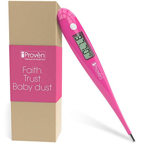 Product Cover Digital Basal Body Thermometer - Track Your Cycle - Natural Fertility and Pregnancy Planning - Detect Your Fertile Window with Temperature Tracking - Accuracy 1/100th BBT-271A(3) (Pink)