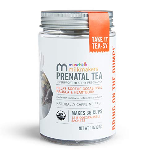 Product Cover Milkmakers Organic Prenatal Tea for Morning Sickness & Nausea Relief, With Ginger & Red Raspberry Leaf, 12 Count