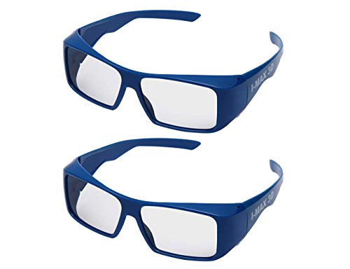 Product Cover Handsun Super Clear IMAX 3D Glasses for 3D IMAX Movie,Cinema and Theater (Blue)