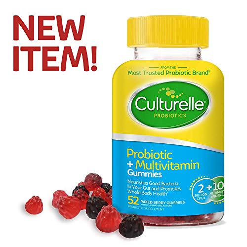 Product Cover Culturelle Probiotic + Multivitamin Gummies | from The Most Trusted Probiotic Brand | Promotes Digestive Health + Supports Immune Health | Good Source of B Vitamins, Vitamin C and Vitamin D | 52 CT