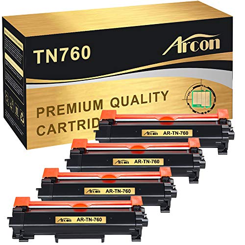 Product Cover Arcon Compatible Toner Cartridge Replacement for Brother TN-760 TN760 TN730 HL-L2395DW HL-L2350DW Brother DCP-L2550DW MFC-L2710DW HL-L2390DW MFC-L2750DW HL-L2370DWXL HL-L2370DW MFC-L2750DWXL-WITH CHIP