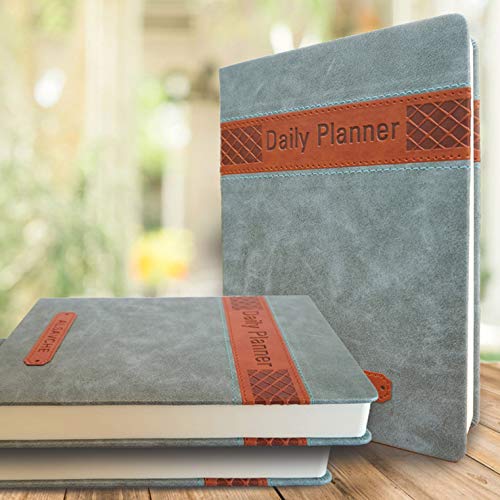 Product Cover ALSAVCHE Daily Planner, Organizer, Journal, Diary, 432 Pages Undated Daily, Monthly, Yearly Motivational Notebook, Appointments, to-Do 5.5