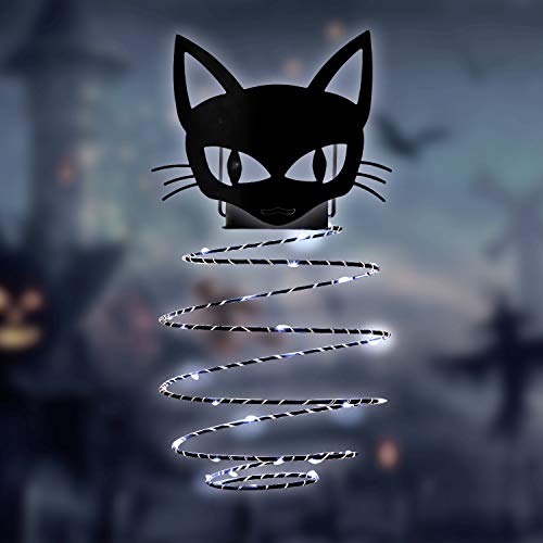 Product Cover GiveU Black Cat Solar Hanging Portable Lantern Halloween Outdoor Landscape Lamp for Garden, Patio Decoration,11inches