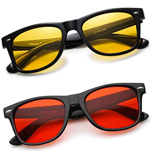 Product Cover Phenomenal Unisex Sunglasses Combo of 4 (Red, Yellow, Pink, Blue)