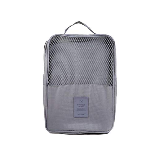 Product Cover Okayji Multi-Purpose Portable Travelling Shoe Holder Storage Bag Travel Footwear Organizer Pouch Kit, 1- Piece (Grey)
