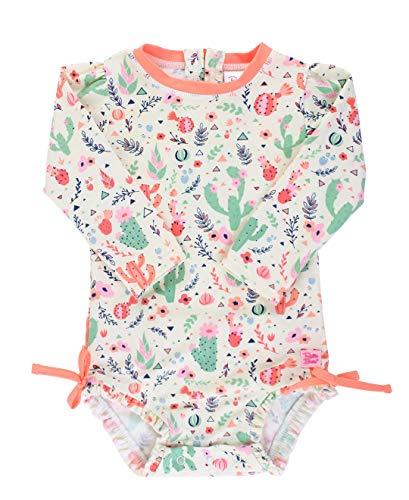 Product Cover RuffleButts Baby/Toddler Girls Desert Blossoms One Piece Rash Guard - 12-18m