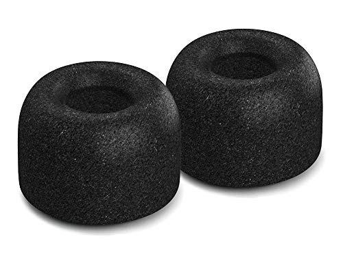 Product Cover Comply TrueGrip Foam Earphone Tips for Sennheiser Momentum True Wireless - Secure Fit Tips Made from Noise Blocking Memory Foam - Black (Large 3pr)