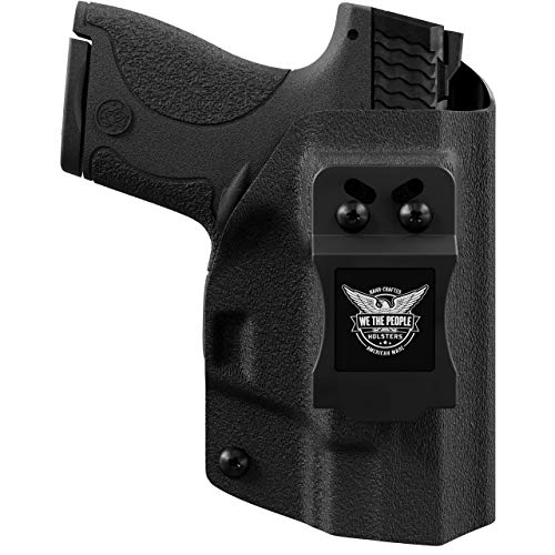 Product Cover We The People - Black Right Hand Inside Waistband Concealed Carry Kydex IWB Holster Compatible with Sig Sauer P938 w/Streamlight TLR-6 Light/Laser Gun