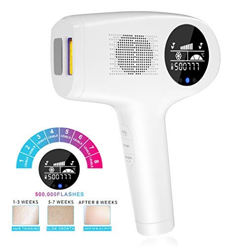 Product Cover Permanent Hair Removal,ABsuperIPL Hair Removal System, 50,000 Flashes Face Facial & Body Hair Removal Device Painless Permanent Hair (PF1)