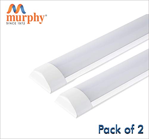 Product Cover Murphy LED Flat Tube Light 4 Feet 40W -Cool White Batten Pack of 2