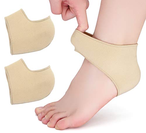 Product Cover SQHT's Heel Protectors for Cracked Heels, Relieve Heel Pain from Plantar Fasciitis, Heel Spur, Achilles (Large (Women's 8-13.5, Men's 7-13))
