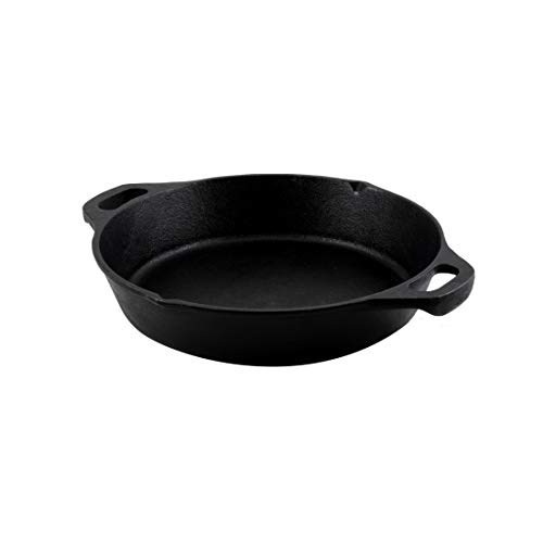 Product Cover Bhagya Cast Iron Cookware Pre-Seasoned Skillet Frying Pan - Loop Handled - 12 inches