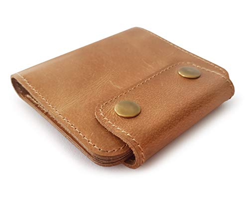 Product Cover Le vent Bifold Pocket RFID Wallet, Leather, Minimalist Slim, Snap closure, Quick Card Access