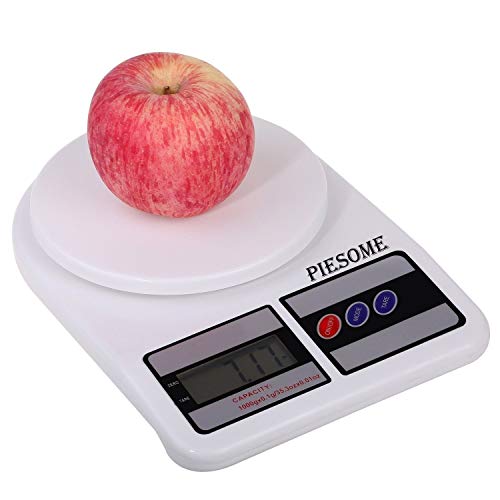 Product Cover Piesome Electronic Digital Kitchen Weight Scale, Kitchen Scale Digital Multipurpose, Weight Machine, Weight Scale Kitchen, Kitchen Weight Machine Digital(10 Kg)(White)