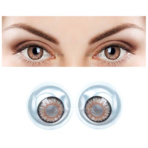 Product Cover Sparkle Eye® 1 Pair of Monthly Color Contact Lens HAZEL Zero Power/Without Power (Lens Only)