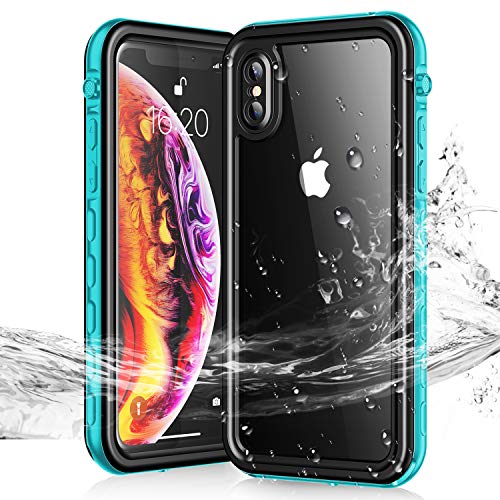 Product Cover Janazan iPhone X/iPhone Xs Waterproof Case, IP68 Certified Drop Resistant Full Sealed Underwater Protective Cover, Waterproof Shockproof Snowproof Dirtproof for Outdoor Sports (5.8 inch)