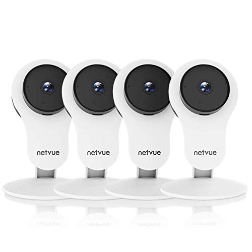 Product Cover Security Camera - 1080P Indoor Camera, Smart Wireless Camera with Motion Detection & AI Human Detection, Cloud Storage, 2-Way Audio, Night Vision, Indoor Pet Camera Alexa Compatible (4 Pack)