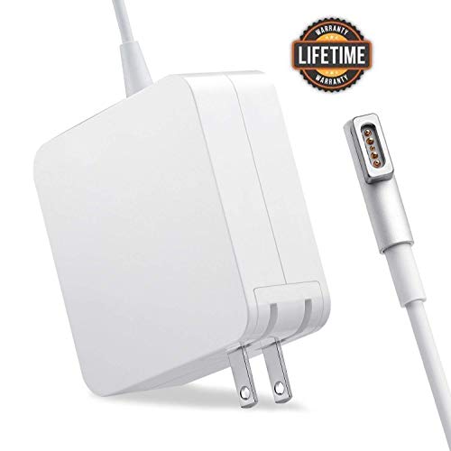 Product Cover Mac Book Pro Charger, 60W Magsafe1 Power Adapter L-Tip Magnetic Connector Charger for Mac Book and 13-inch Mac Book Pro(Before Mid 2012 Models) (White)