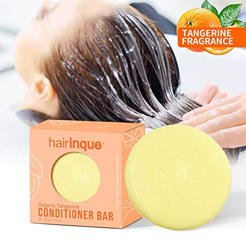 Product Cover ColorfulLaVie Solid Conditioner Bar For All Hair Types, Organic Tangerine Travel Hair Shampoo Bar, Moisturizing Nourishing Conditioner Hair Care Soap | No Plastic, Natural, Eco-friendly 2.65 oz