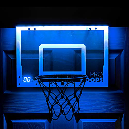 Product Cover Franklin Sports Over The Door Mini LED Scoring Basketball Hoop - Slam Dunk Approved - Shatter Resistant - Accessories Included