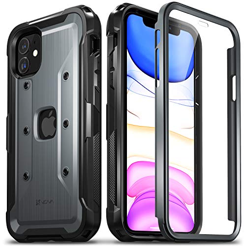 Product Cover Vena iPhone 11 Full Body Case, vArmor Pro, Rugged Heavy Duty Case with Built-in Screen Protector, Designed for iPhone 11 (6.1 inches) - Space Gray