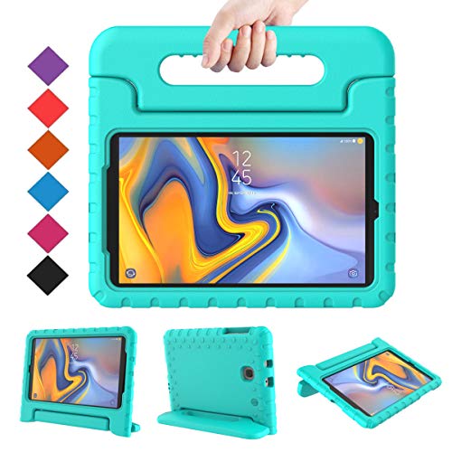 Product Cover BMOUO Kids Case for Samsung Galaxy Tab A 8.0 2018 SM-T387, Shockproof Light Weight Protective Handle Stand Kids Case for Galaxy Tab A 8.0 Inch 2018 Release SM-T387 - Turquoise