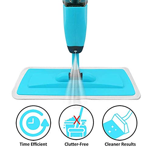 Product Cover Spray Mop Strongest Heaviest Duty Mop - Best Floor Mop Easy To Use - 360 Spin Non Scratch Microfiber Mop With Integrated Sprayer - Includes Refillable 700ml Bottle & Reusable Microfiber Pads by Kray