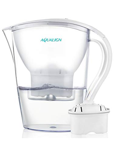 Product Cover Aqualign Alkaline Water Pitcher 3.5L - Pure Healthy Water Ionizer, pH Enhancer, Fast Filtration and Purification Technology - Healthy, Clean and Toxin-Free Mineralized Alkaline Water Purifier