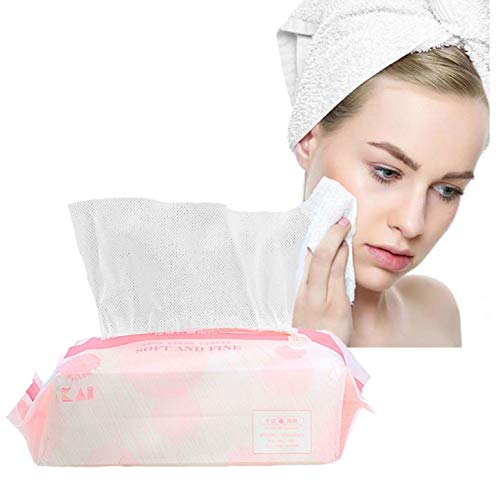 Product Cover Dry Baby Wipes, Large Size Facial Cotton Tissue, 100% Soft Cotton Pads, Disposable face Towel for Sensitive Skin, Dry and Wet Use Cotton Wipes(1 Pack 100 Count)