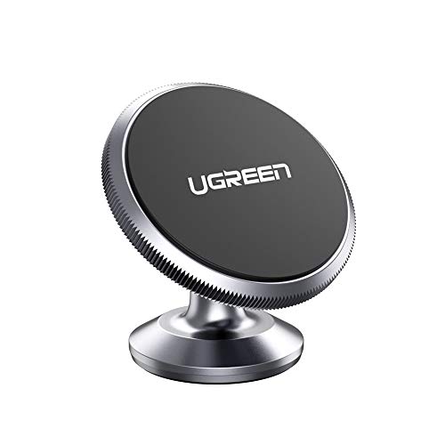 Product Cover UGREEN Car Phone Holder Magnetic Dashboard Mobile Mount Dash Stand 2 Metal Plates for iPhone 11/XR/XS/X/8/7/6, Samsung S10/S9/S8, Google Pixel 3a