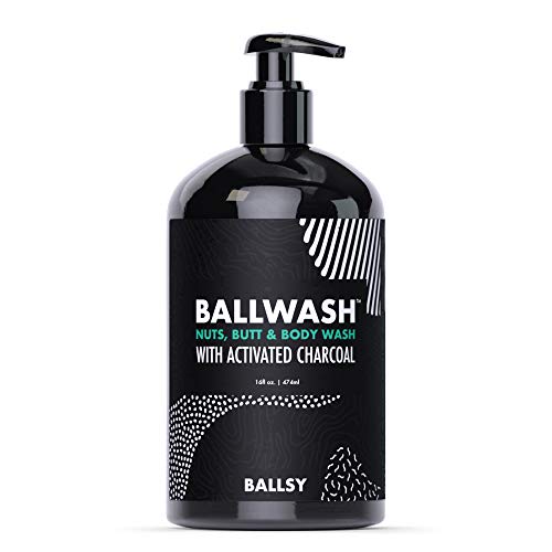 Product Cover Ballsy Men's Activated Charcoal Ball and Body Wash, Ballwash Hygiene Wash, 16oz