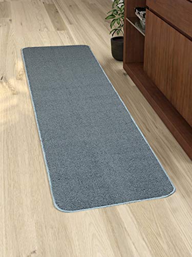 Product Cover Saral Home Anti Slip Polyester Kitchen Runner- 40x180 cm, Turquoise