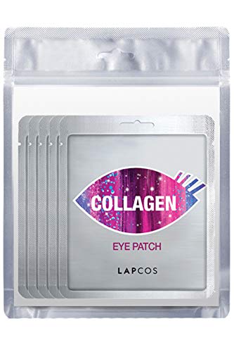 Product Cover LAPCOS Collagen Eye Mask, Under Eye Patches to Firm and Smooth the Delicate Eye Area, Treatment for Puffy Tired Skin, Korean Beauty Favorite, 5-Pack