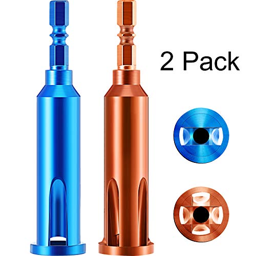 Product Cover Wire Twisting Tools, Wire Stripper and Twister, Wire Terminals Power Tools for Stripping and Twisting Wire Cable (2, Blue and Orange)