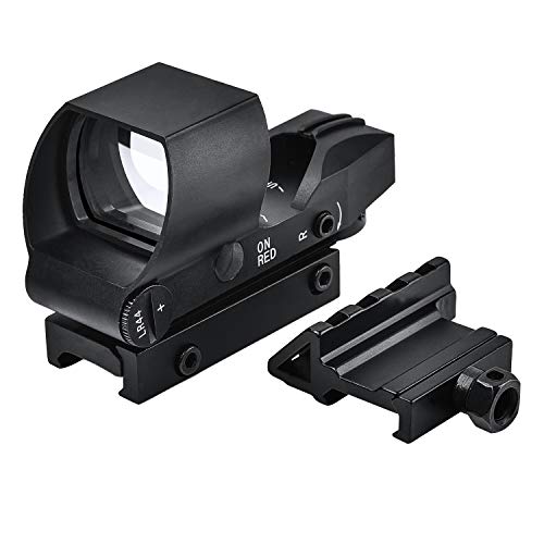 Product Cover EZshoot Reflex Sight 4 Reticles Green and Red Dot Sight with 45 Degree Rail Mount