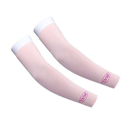 Product Cover RUNCL Arm Sleeves, Sun Sleeves, Arm Covers - Cooling Tech, Seamless Construction, Sun Protection, Moisture Wicking, Tattoo Cover - Fishing Cycling Hiking Golfing Training Gardening (Pink)
