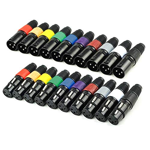 Product Cover EBXYA XLR DMX Connectors - 3 Pin XLR Plug Male and Female 10 Pairs