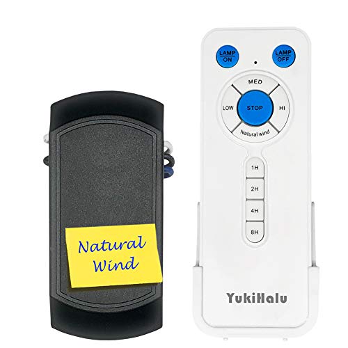 Product Cover YUKIHALU Natural Wind Universal Ceiling Fan Remote Control kit, Compatible with Hunter/Harbor Breeze/Westinghouse/Honeywell and Other Ceiling Fan Light Brands
