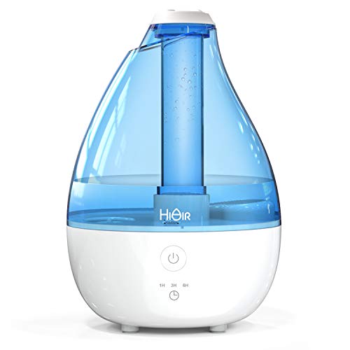 Product Cover Cool Mist Humidifier - Humidifier for Baby Bedroom, All Night Moisture, Quiet Humidifier with High Low Mist, Auto-Off Timer, Night Light, Easy Use Filterless Humidifier for Home Office Nursery