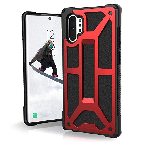 Product Cover UAG Designed for Samsung Galaxy Note10 Plus [6.8-inch Screen] Monarch Feather-Light Rugged [Crimson] Military Drop Tested Phone Case