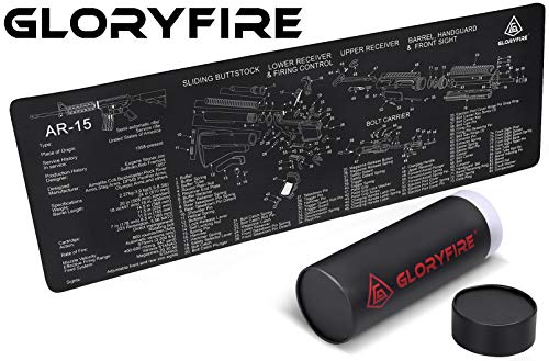 Product Cover GLORYFIRE Gun Cleaning Mat Gun Mat Double Thickness Cleaning Mat Sized 12