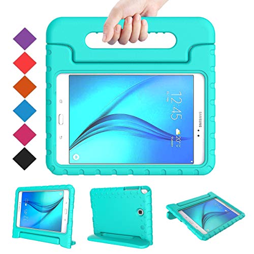 Product Cover BMOUO Kids Case for Samsung Galaxy Tab A 8.0 (2015) SM-T350 - Shockproof Case Light Weight Kids Case Super Protection Cover Handle Stand Case for Samsung TabA 8-inch Tablet - Turquoise