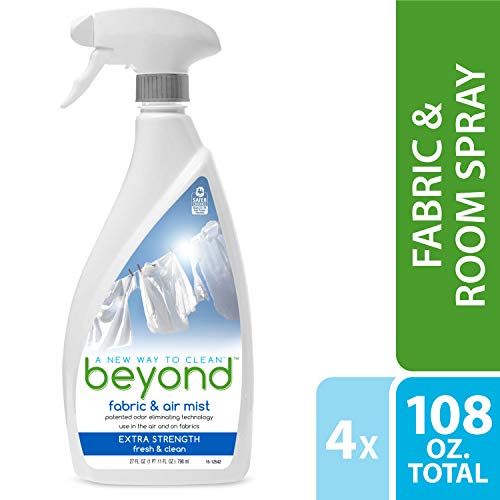 Product Cover Beyond Fabric Refresher & Room Spray, Oxi-Powered Odor Eliminator, Safer Choice Approved. Case of 4 (Extra Strength)