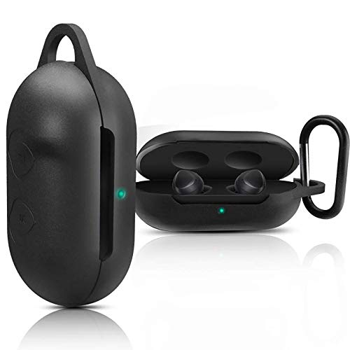 Product Cover GARSING Protective Case Cover for Samsung Galaxy Buds Earphone Flip-Open Silicone Case Waterproof Shockproof Cases with Carabiner