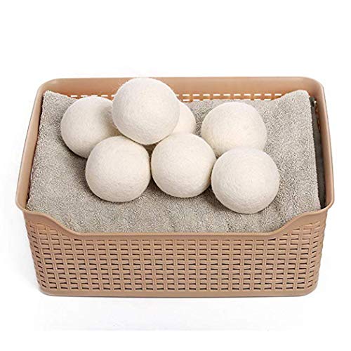 Product Cover Yiiena 2 Pack 2.4'' Wool Dryer Balls Wool Organic Fabric Softener Shorten Drying Time