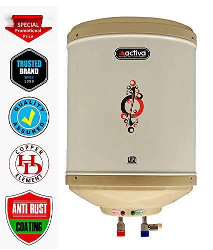 Product Cover ACTIVA 10 L Instant 3 KVA 5 Star Rated Special Anti Rust Coated Tank Geyser with ABS TOP Bottom, HD ISI Element (Ivory)